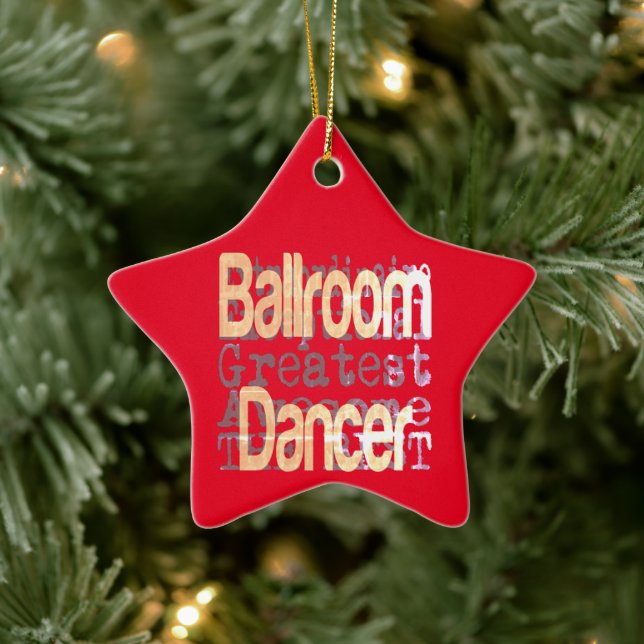 Ballroom Dancer Extraordinaire Ceramic Tree Decoration (Tree)