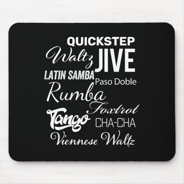 Ballroom Dancer Pun Gift  Mouse Mat (Front)