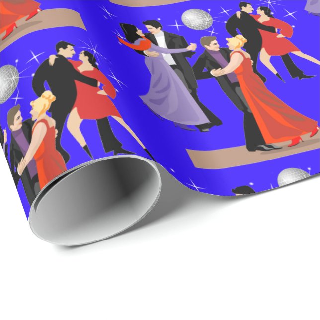 Ballroom Dancer With Evening Background Wrapping Paper (Roll Corner)