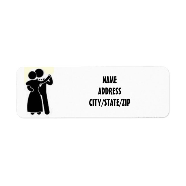 "BALLROOM DANCERS" ADDRESS LABELS (Front)