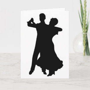 Ballroom Dancers Card