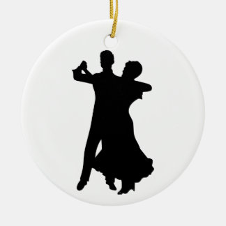Ballroom Dancers Ceramic Tree Decoration