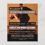 Ballroom Dancers, Dance Lesson Advertising Flyer<br><div class="desc">Ballroom Dancers,  Dance Lesson Advertising Flyers By The Business Card Store.</div>