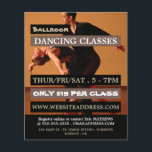 Ballroom Dancers, Dance Lesson Advertising Flyer<br><div class="desc">Ballroom Dancers,  Dance Lesson Advertising Flyers By The Business Card Store.</div>