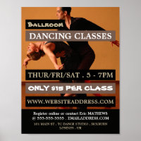 Ballroom Dancers, Dance Lesson Advertising
