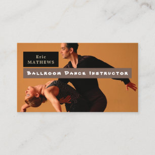 Ballroom Dancers, Dancing Instructor Business Card