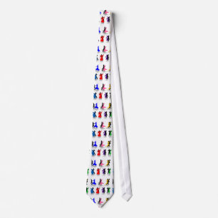 Ballroom Dancers in Colour Necktie