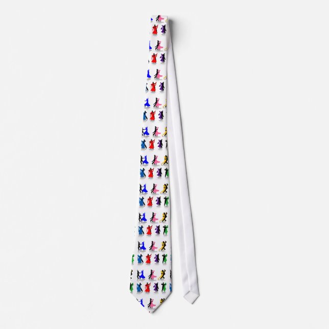 Ballroom Dancers in Colour Necktie (Front)