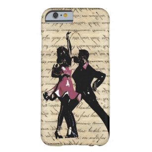 Ballroom dancers on vintage paper barely there iPhone 6 case
