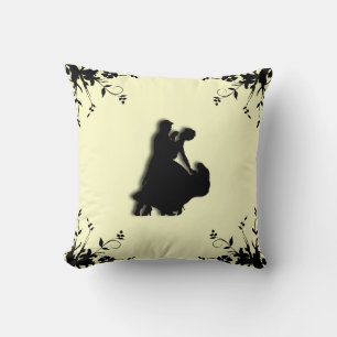 Ballroom Dancers Silhouette Mojo Pillow