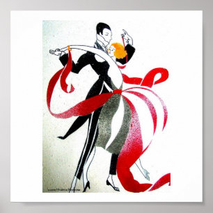 BALLROOM DANCING ART DECO 1 POSTER