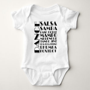 ballroom dancing baby bodysuit