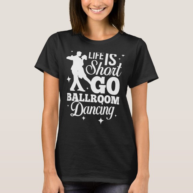 Ballroom Dancing Beginner Music Dancer Lessons 1 T-Shirt (Front)