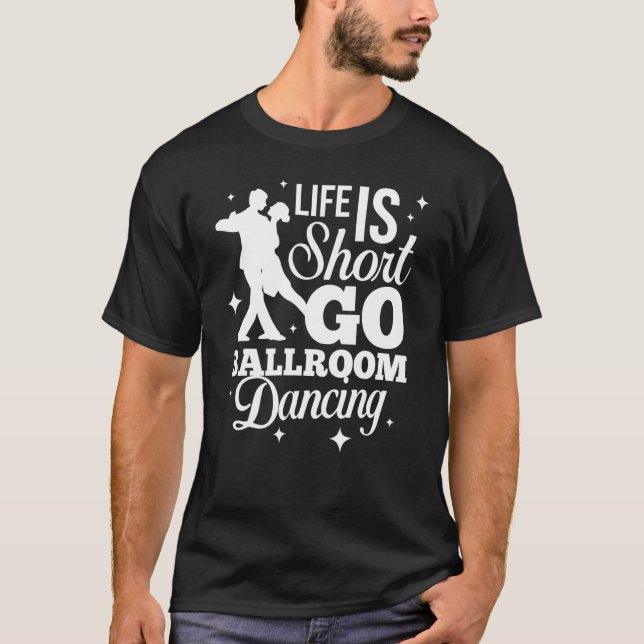 Ballroom Dancing Beginner Music Dancer Lessons 1 T-Shirt (Front)
