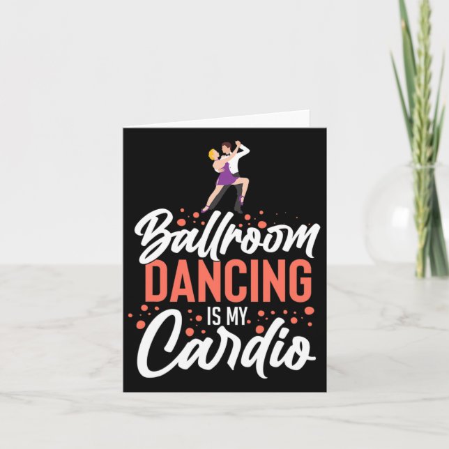 Ballroom Dancing Beginner Music Dancer Lessons  Card (Front)