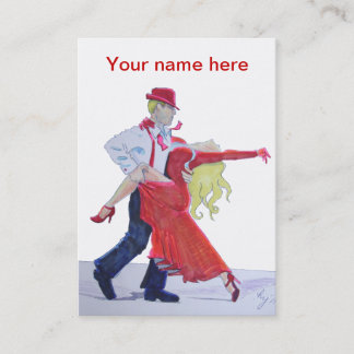 ballroom dancing business card