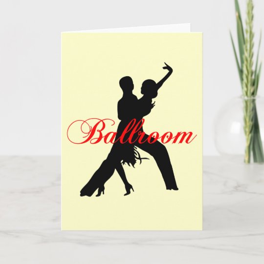 Ballroom dancing card Zazzle.co.uk