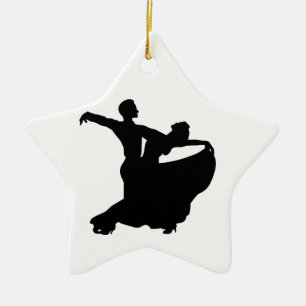 Ballroom Dancing Ceramic Tree Decoration