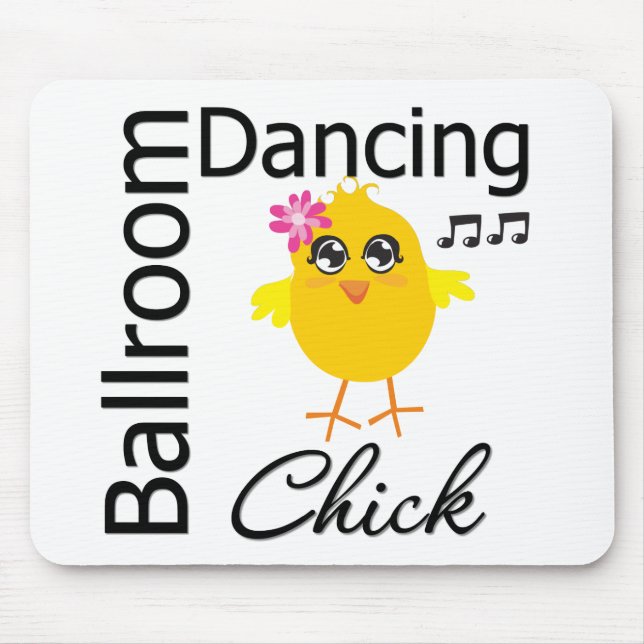 Ballroom Dancing Chick Mouse Mat (Front)