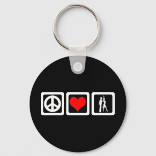 Ballroom dancing key ring