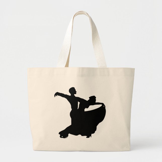 Ballroom Dancing Large Tote Bag (Front)
