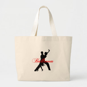 Ballroom dancing large tote bag