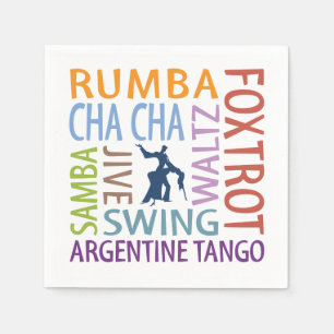 Ballroom Dancing Paper Napkin