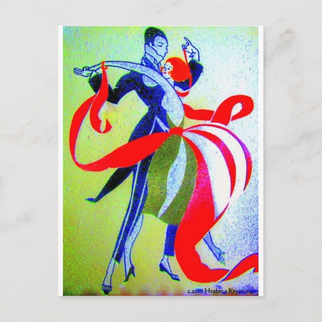 BALLROOM DANCING POSTCARD (Front)