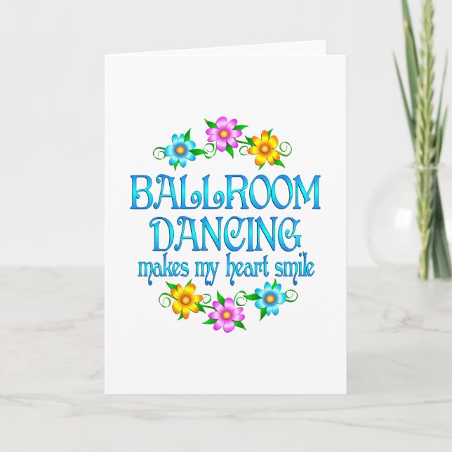 Ballroom Dancing Smiles Card (Front)