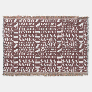 ballroom dancing throw blanket