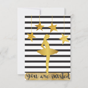 Ballroom Modern Dancer Piruette Vip Invitation