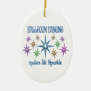 Ballroom Sparkles Ceramic Tree Decoration