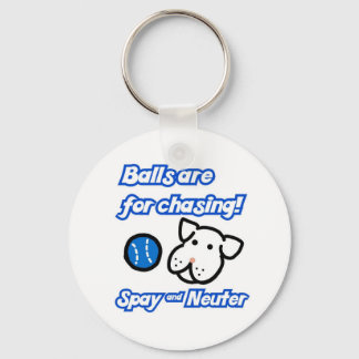 Balls are for chasing Spay and Neuter Keychain