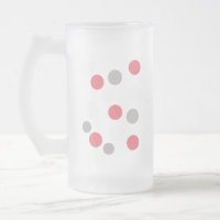Balls Circles Pattern Grey White Coral Pink
