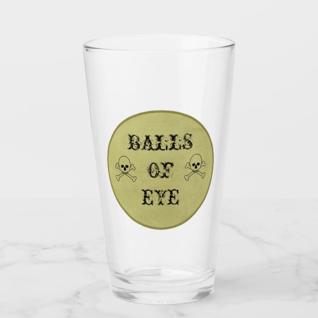 Balls of Eye Witches' Brew Glass (Front)