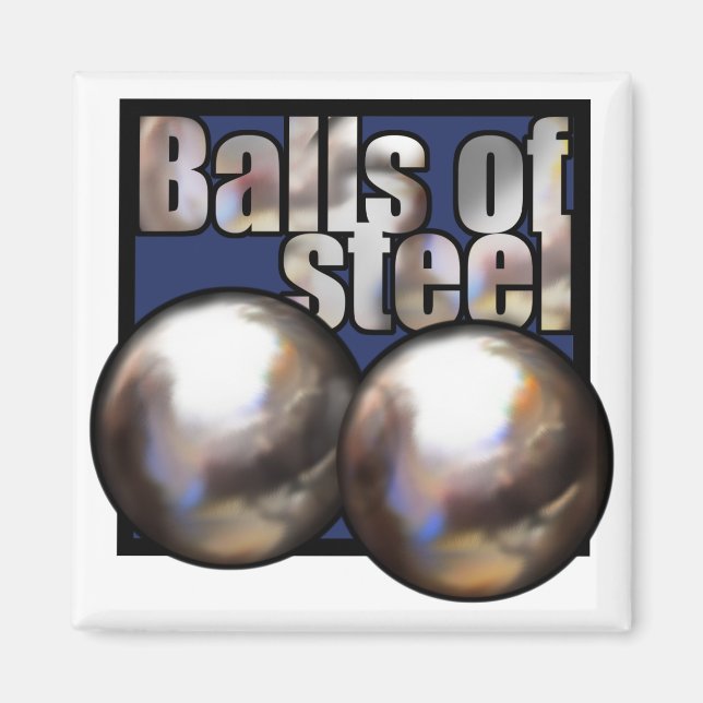 Balls of Steel fridge magnet (Front)