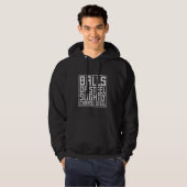 Balls Of Steel Slightly Balls Steel Pinball Machin Hoodie (Front Full)
