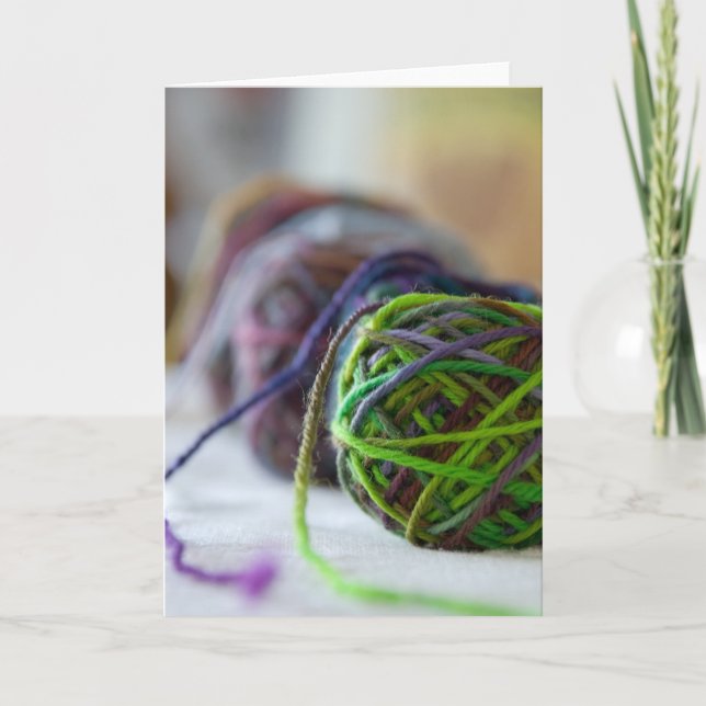 Balls of Yarn Card (Front)