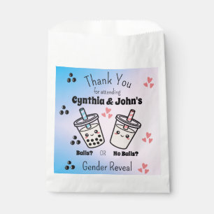 Balls or No Balls Bubble Tea Boba Gender Reveal Favour Bags