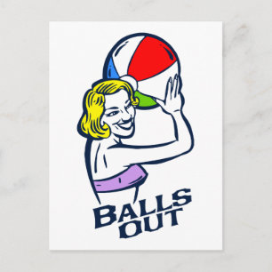 Balls Out Postcard