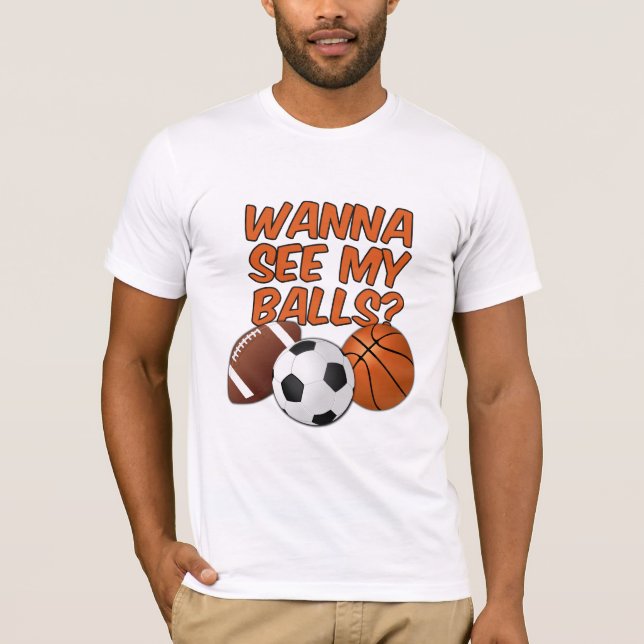 Balls shirt - choose style & colour (Front)