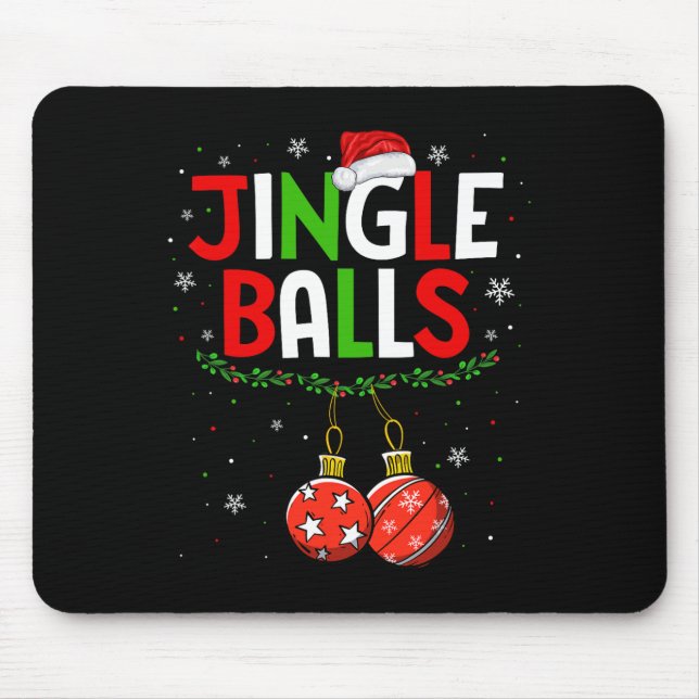 Balls Tinsel Matching Chestnuts Christmas Couple 1 Mouse Mat (Front)