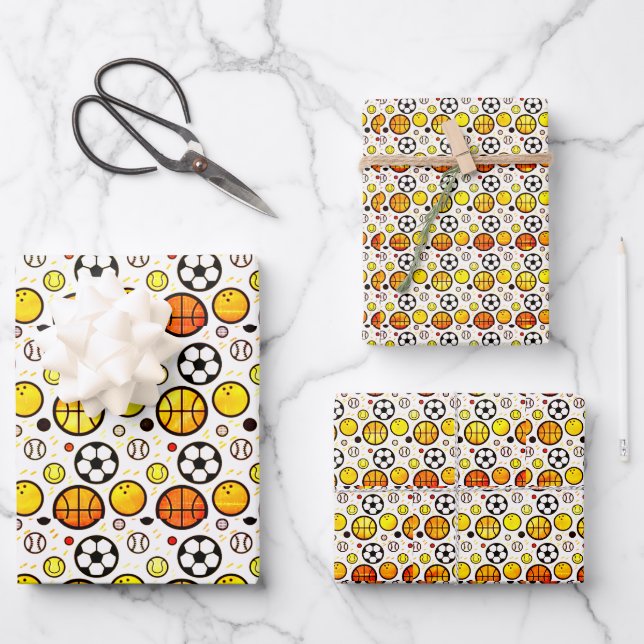 Balls! Wrapping Paper Sheets (Front)