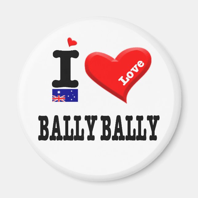BALLY BALLY - I Love Magnet (Front)