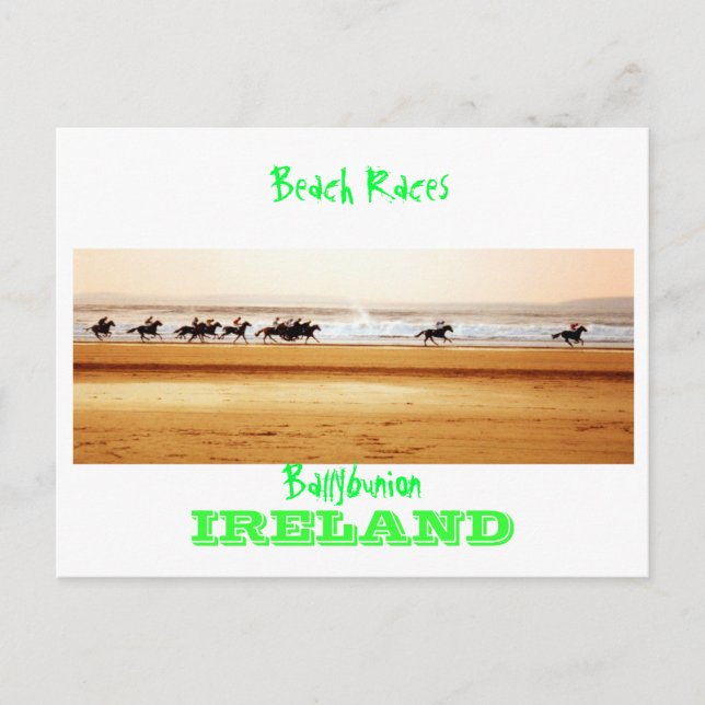 ballybunion beach races postcard (Front)
