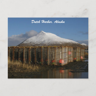 Ballyhoo Mountain Behind Crab Pots Postcard