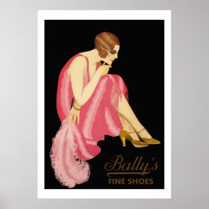 Bally's Fine Shoes Poster