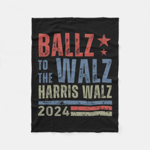 Ballz To The W Harris Waltz  Fleece Blanket