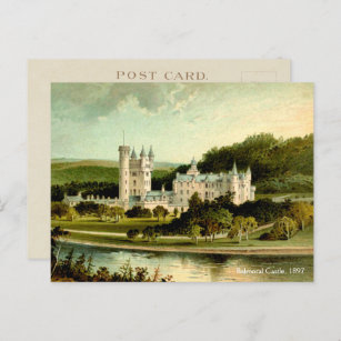 Balmoral Castle 1897 Restored High Resolution Postcard