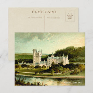 Balmoral Castle 1897 Restored High Resolution Postcard